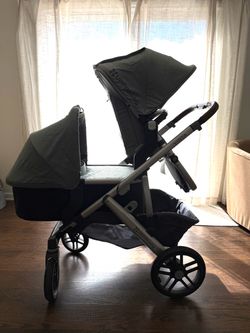 UPPAbaby Vista Double Stroller with Bassinet