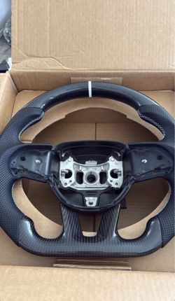 Carbon fiber hellcat steering wheel