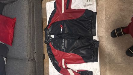 Hollister Faux Leather Dodge Graphic Jacket