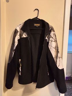 Rocky Womens Black Camo Hardwoods Snow Realtree Zip up Fleece Jacket