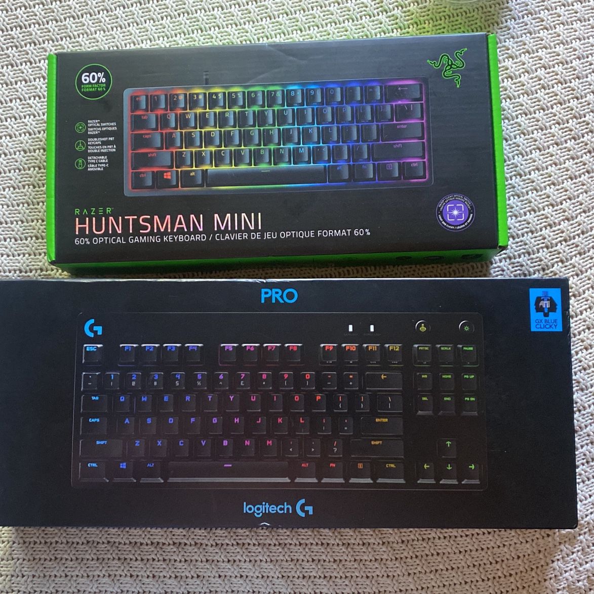 Huntsman Mini & Logitech PRO - Gaming Keyboards