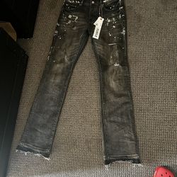 Black Purples Jeans Size 32