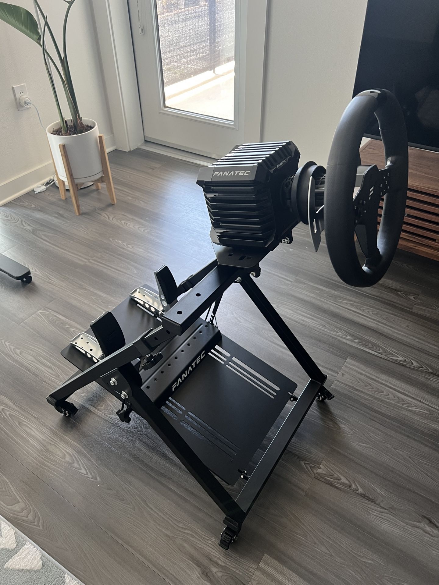 [Like New] Sim Racing Rig — Fanatec CSL DD + Foldable GT Omega Stand + Wheels
