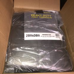 New Heavy Duty Gray Tarp 20x30 $60