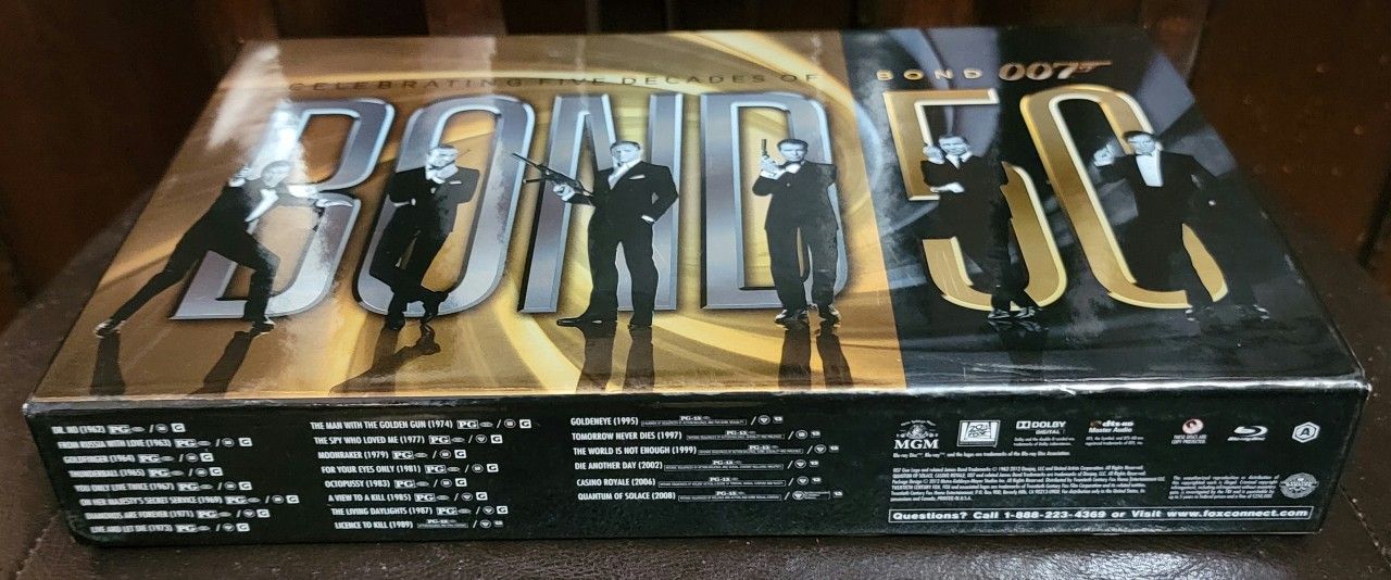 BOND 50:  Celebrating 5 Decades of 007 Blue-ray Box Set [W/ Space For Spectre]