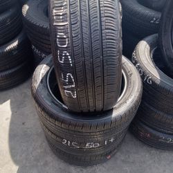Set Of Four Used Tire 215,50 R17 Nexen 