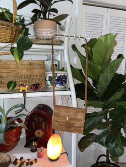 Boho Wicker Crossbody