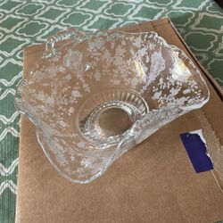 Cambridge Rose Point Candy Dish