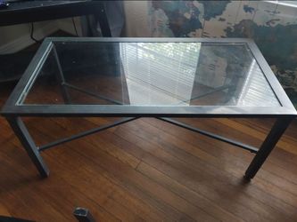 Glass  top coffee table