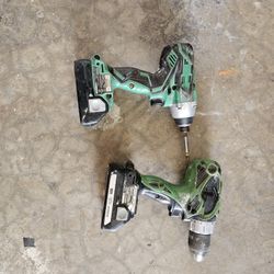 Hitachi Power Tool Set With Batteries And Charger  $150obo