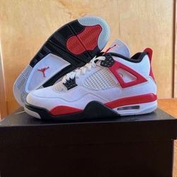 Air Jordan 4 Retro Red Cement DH6927-161 Size 10 Brand New