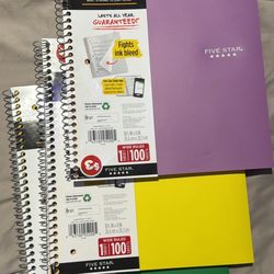 FIVE STAR WIDE RULE NOTEBOOK