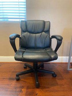 Black Leather Office Chair