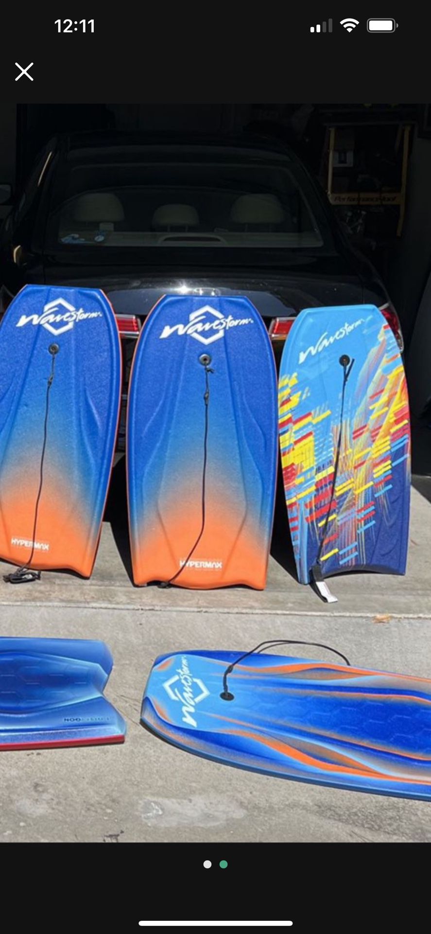 Wavestorm Boogie Boards Bodyboards 42.5” $30, 40 “ $25