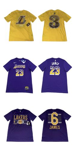 Los Angeles Lakers T Shirt Men’s LeBron James Anthony Davis