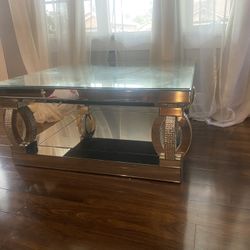 Mirror Glass Table