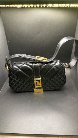 Versace Greca Goddess Quilted Leather Bag