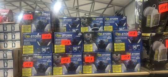 Bulk Lot: 20 TRI-STORM Adjustable LED Lights - Rechargeable & Solar Powered!