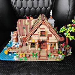 Insoon Micro Building Block Kit – Light-Up Wood Cabin – UNASSEMBLED – Complete