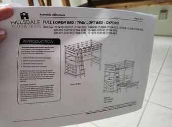Rustic Loft Bed with Built-In Desk
