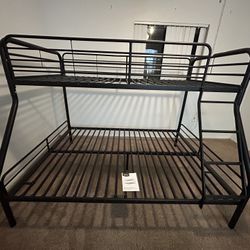 Bunk Bed Twin Over Full Size, Heavy Duty Metal Bunk Bed Frame