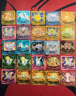 Pokemon Tomy Battle Pieces Collection Mini Seal Stickers (25pcs) Japanese Set C
