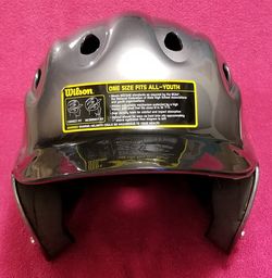 Wilson Youth Batting Helmet Silver & Black Model A5255