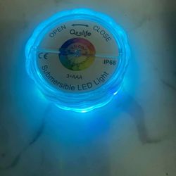 Qoolife Submersible RGB LED Color Changing Waterproof Underwater Light