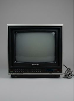 Vintage Sharp Model 9H102 color television monitor i9 inches