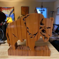 Buffalo T1”1/2 H6”3/4”L6”3/4” Redwood 