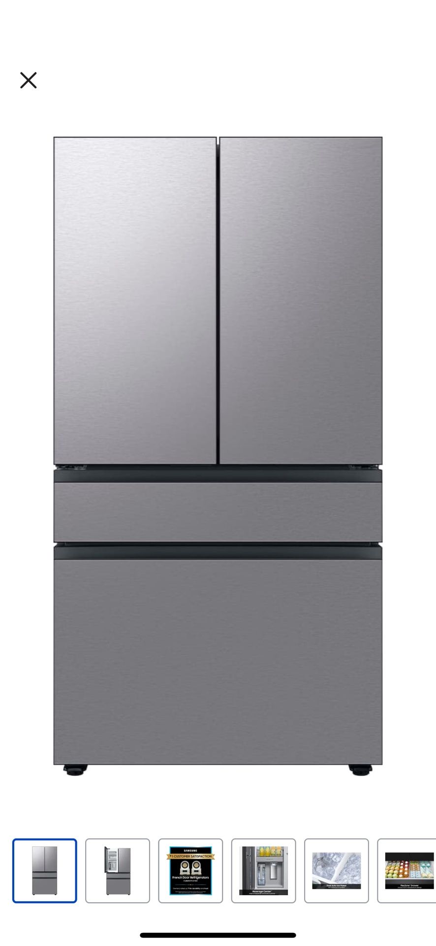 NEW SAMSUNG 🤗 BESPOKE 🤗 23 cu ft 4 DOOR FRENCH DOOR COUNTER DEPTH SMART. WITH BEVERAGE CENTER ❤️ IN SEALED BOX❤️
