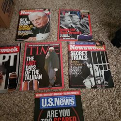 Time, Newsweek, and us news and world report magazines