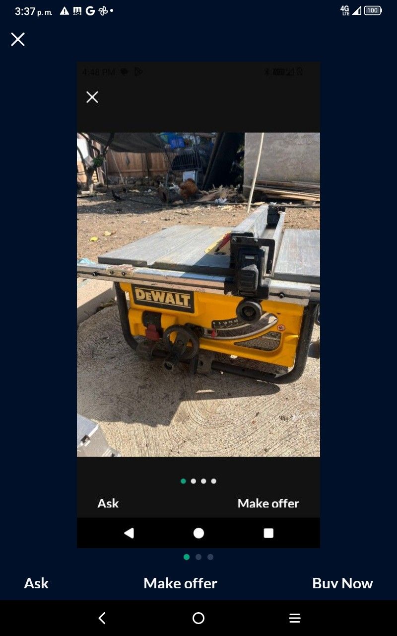 DeWalt 10" Table Saw 