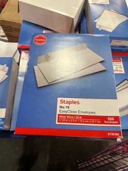 Staples No.10 EsasyClose Envelopes (500 pcs.)
