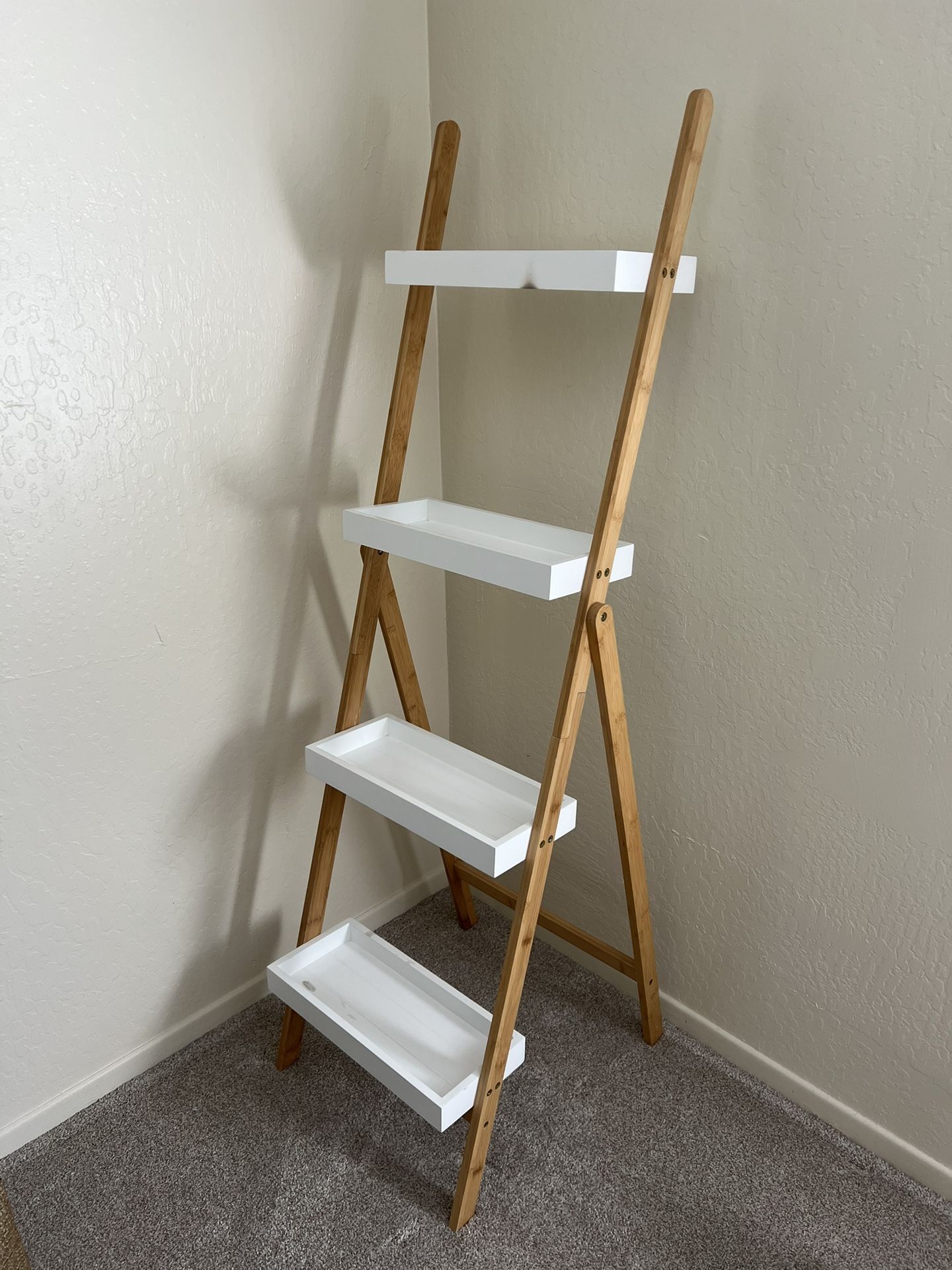 Wooden Ladder Shelf