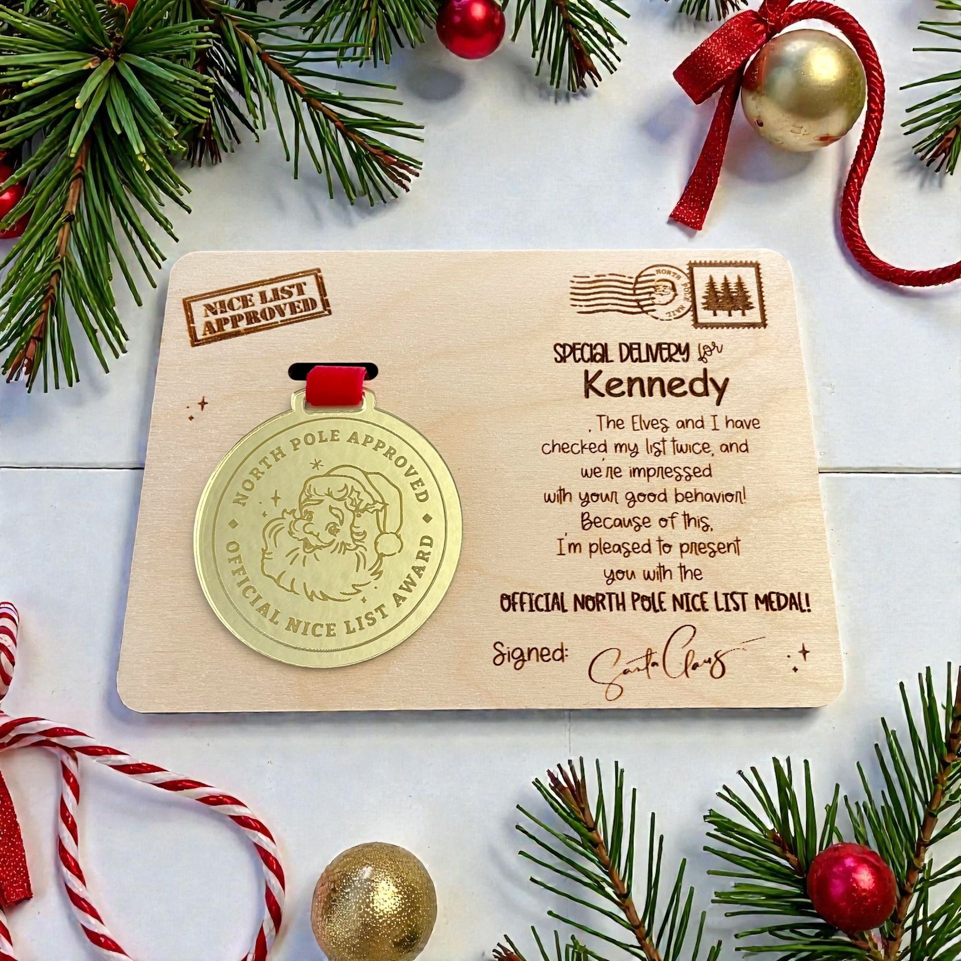 Personalized Santa’s Nice List Award
