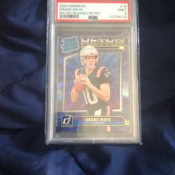 Drake Maye RETRO ROOKIE PSA 9