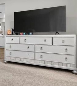 Sofia Vergara Silver Dresser