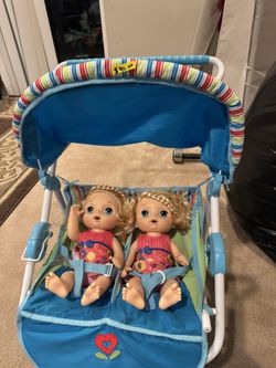 Stroller From American Girl 2 Dolls Baby Alive