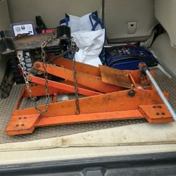 Heavy -Duty Shop Transmission Jack (2 Ton). Brand name is Possibly ERCO,  Hein Werner, Or OTC Tools