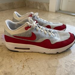 Nike 2016 Air Max 1 Ultra Flyknit University Red