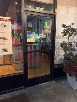 Commercial glass door