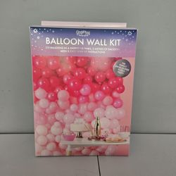 Balloon Wall Kit - 210 Variety Of Pink Balloons!