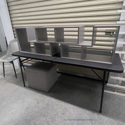 Grey Modular Book Shelving Unit