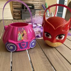 Halloween Candy Baskets Owlette & Disney Princess