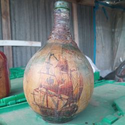 Italian Leather Wrapped Wine Bottles