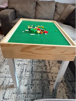 Handmade Solid Wood LEGO Table – Built to Last”.