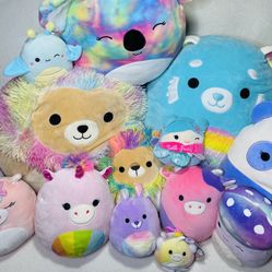 Squishmallows Big Squishy Cuddly Pretty Pink Cute Plush Lot