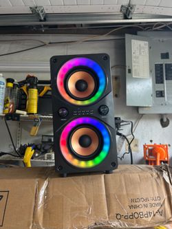 Bluetooth Speaker 100W Portable Big Powerful Deep Bass Loud Sound Wireless Boombox with Subwoofer TWS LED Lights DSP Large Wooden Speakers for Outdoor