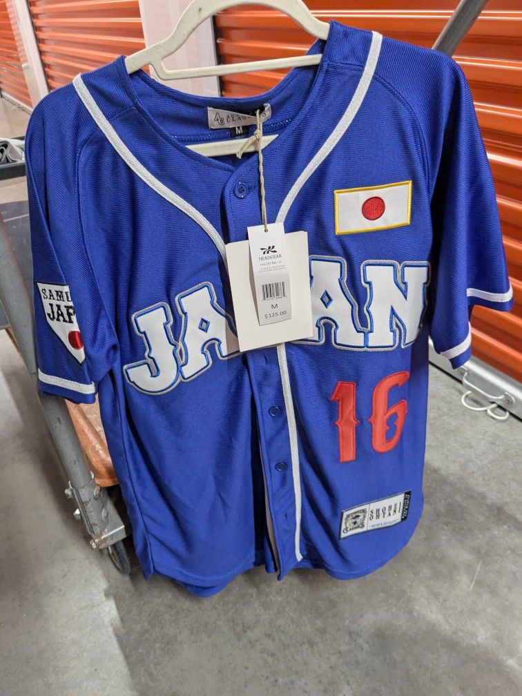 HEADGEAR CLASSICS LA Samurai Japan Ohtani Baseball Jersey Men's Size Med Blue